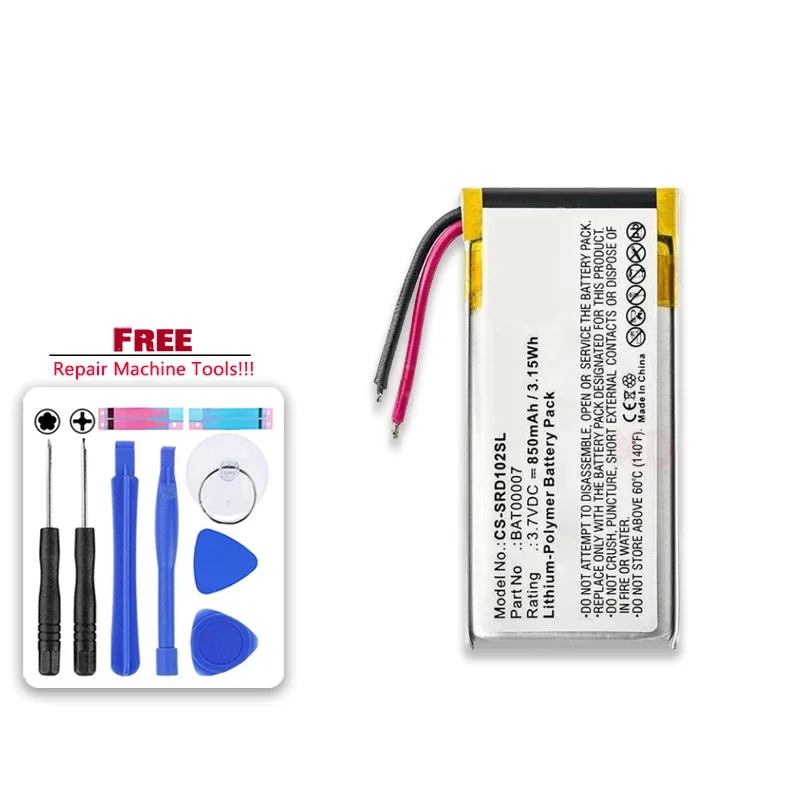 850mAh Replacement Battery BAT00007 For Cardo Scala Rider PackTalk