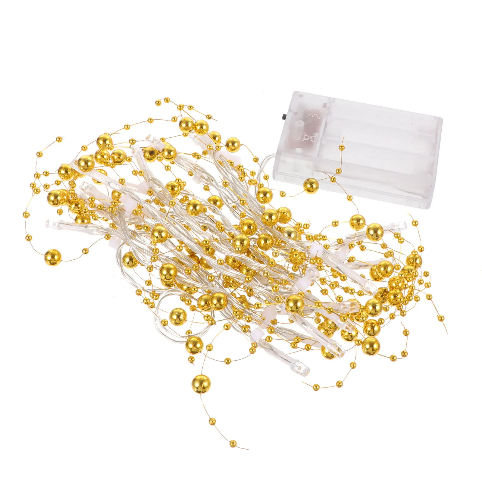 1 قطعة LED سلسلة أضواء اللؤلؤ بالطاقة اللؤلؤ لمهرجان حفل زفاف غرفة نوم في الهواء الطلق حديقة شرفة