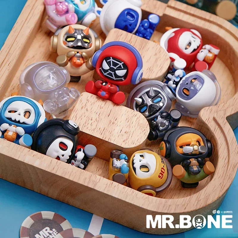 

Детская серия MR.BONE, мини-заглушка, игрушки, загадочная коробка, оригинальная фигурка, сумка-загадай, милая кукла, кавайная модель, подарок