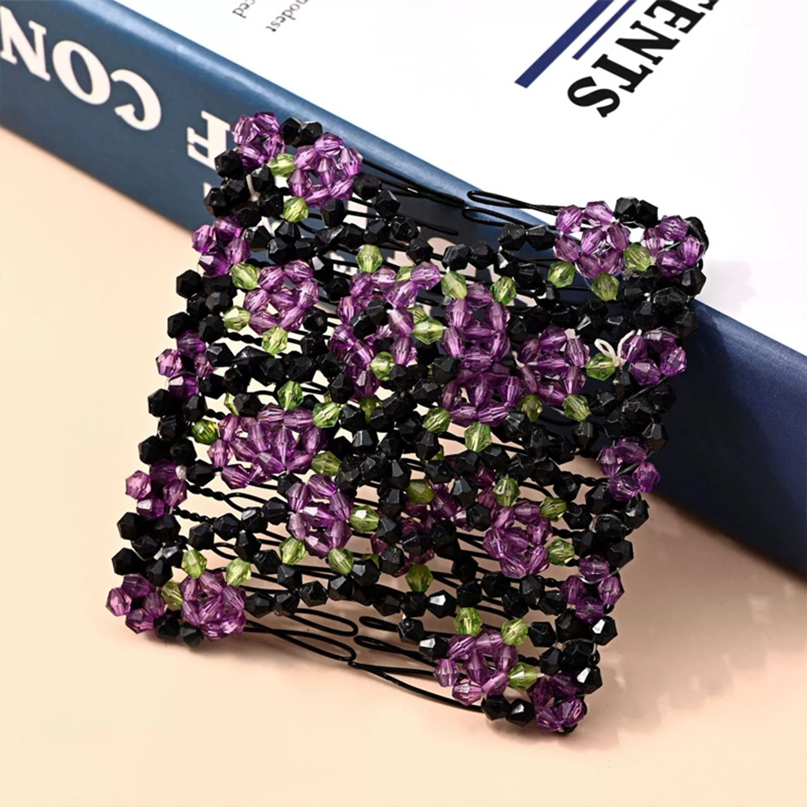 Bow Magic Hair Combs Woven Flower Hair Pins and Clips for Women Metal Stick Bun Makers Ponytail Holders Fashion Hair Accessories