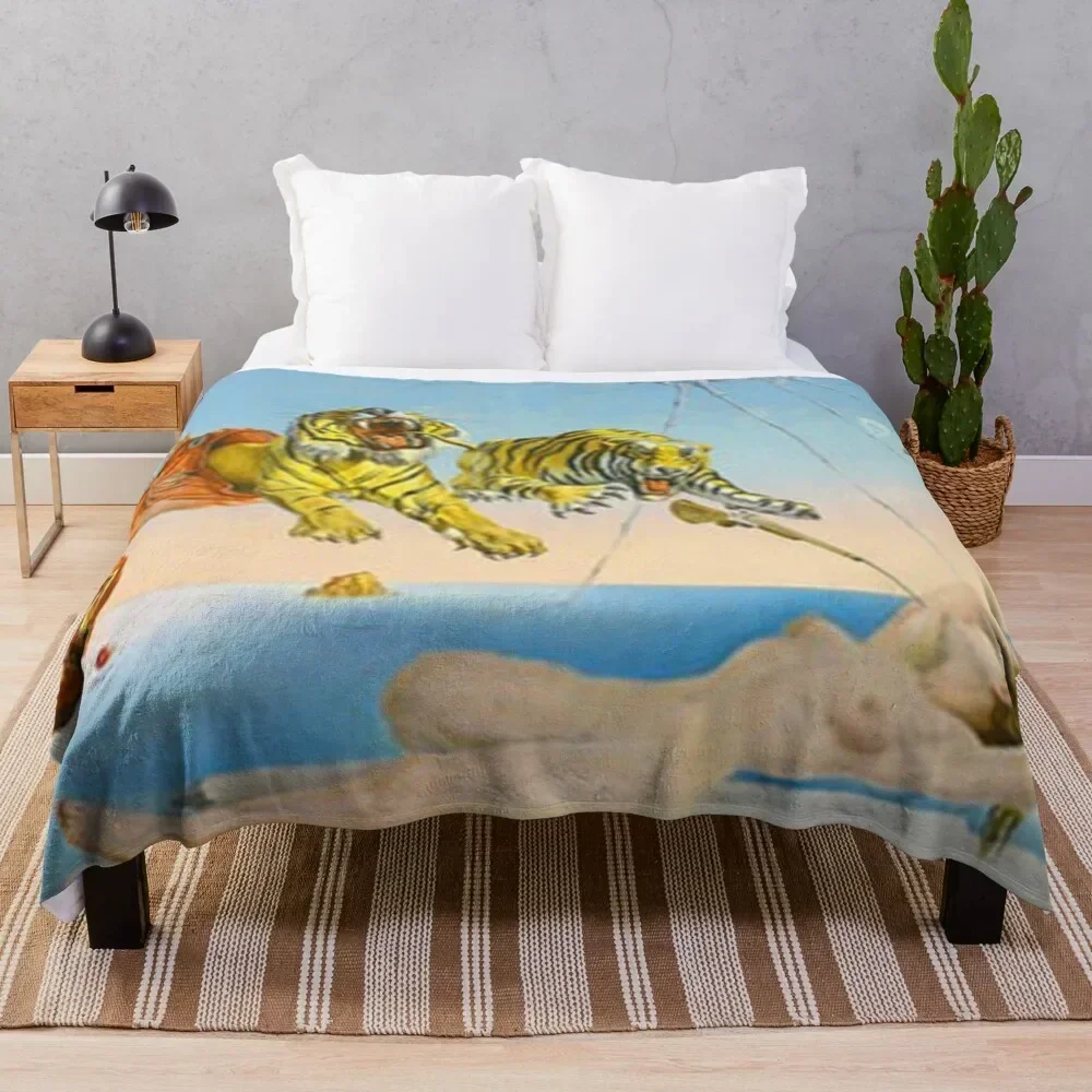 

Salvador Dali Tigers Throw Blanket anime cosplay anime Blankets