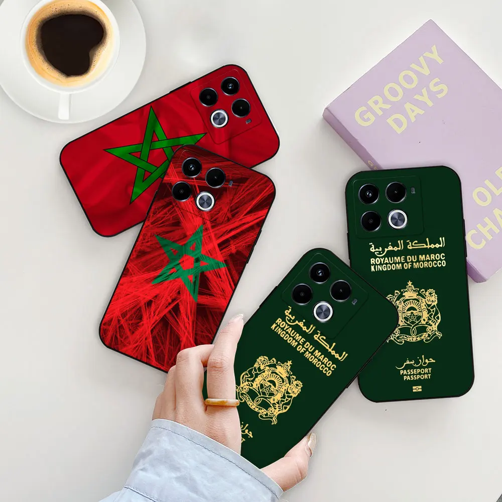 Morocco Flag Passport Phone Case For Infinix NOTE 7 8 8I 10 11 11S 12 30 40 TECNO POVA NEO 2 4 5 6 Pro Case Funda Shell Capa