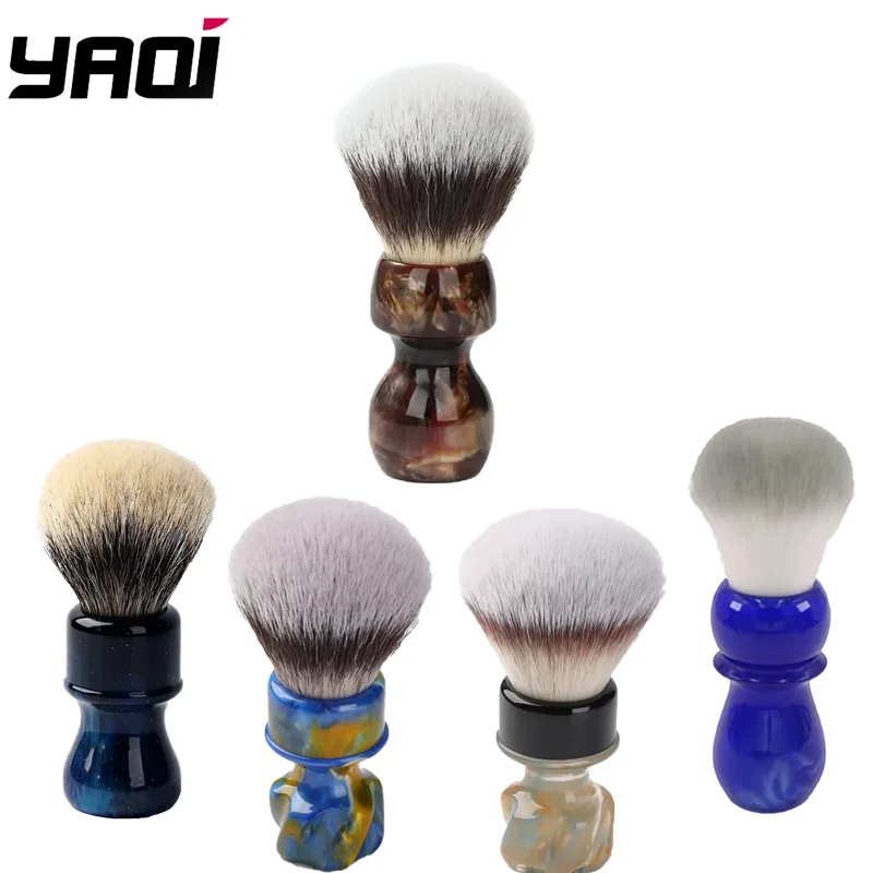 

YAQI Мужская помазок для влажного бритья из синтетических волос Caramel Cat's, туманность, Arctic Sky Deep Blue, Starry Night, Mysterious Space New Coll