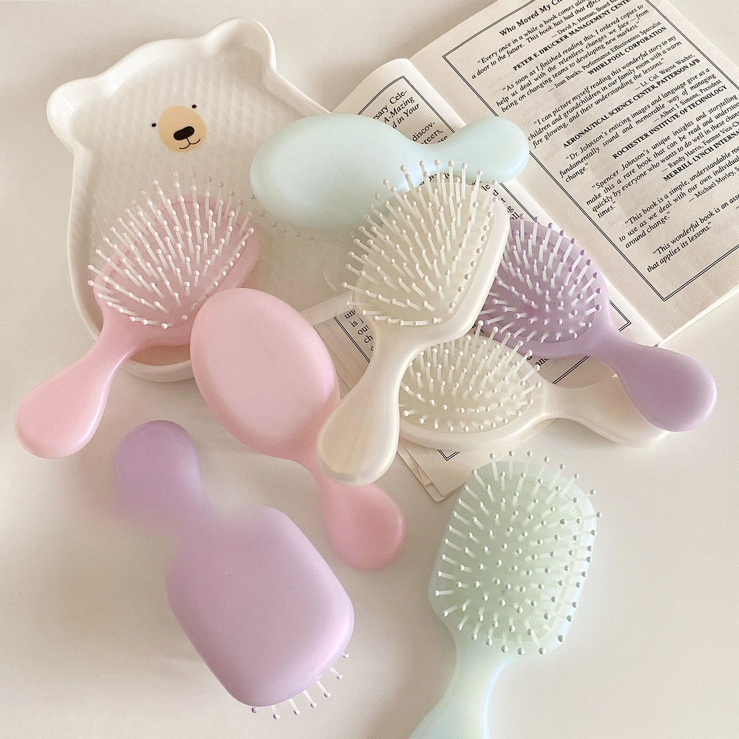 Mini Air Cushion Hair Brushes Massager Anti Static Air Bag Hair Comb Wet and Dry Portable Hairbrush Salon Styling Accessories