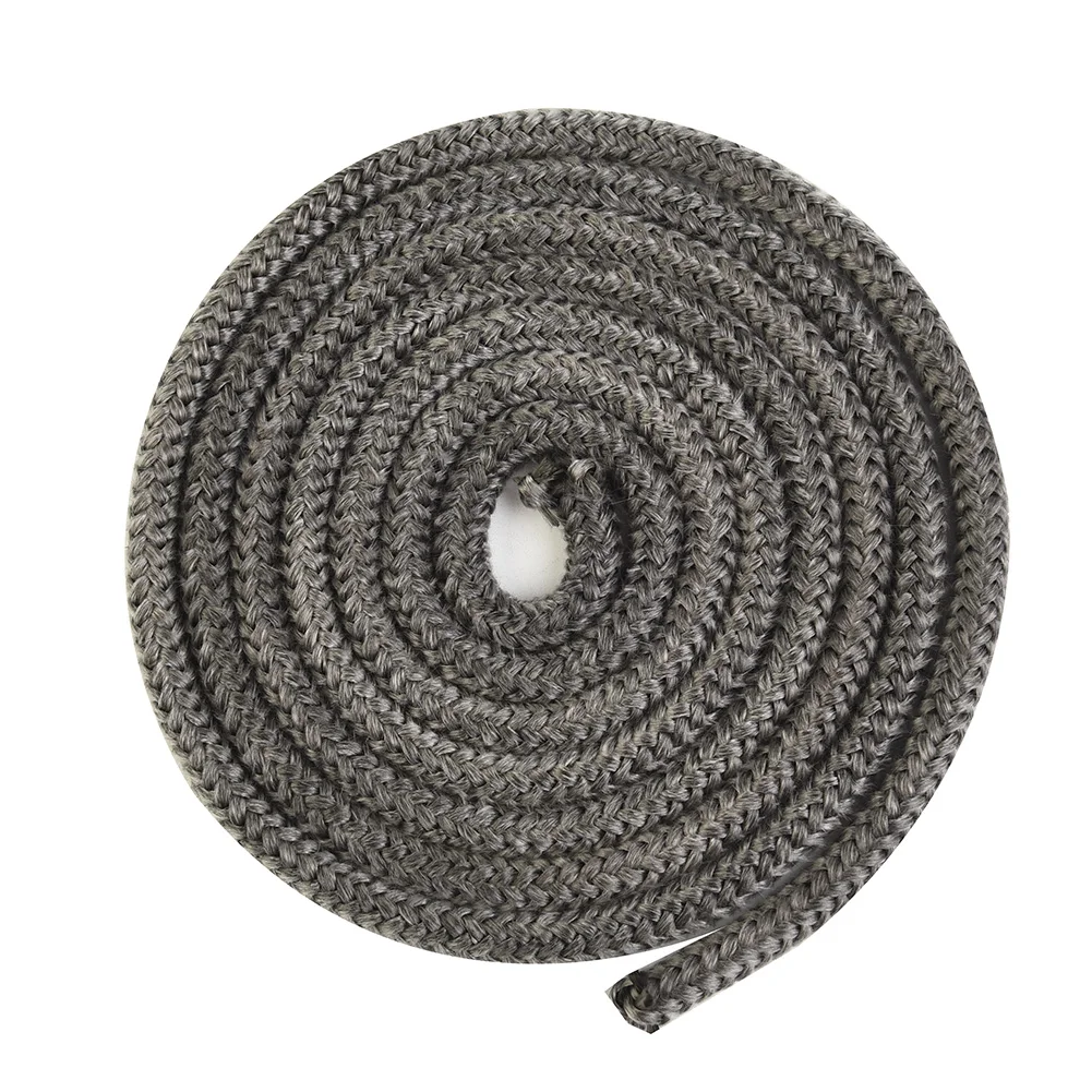 

6/8mm Gasket Cord Stove Door Fireplace Cord 2m Fiberglass High Temperature Woodburner Sealing Rope Replacement Home Stoves