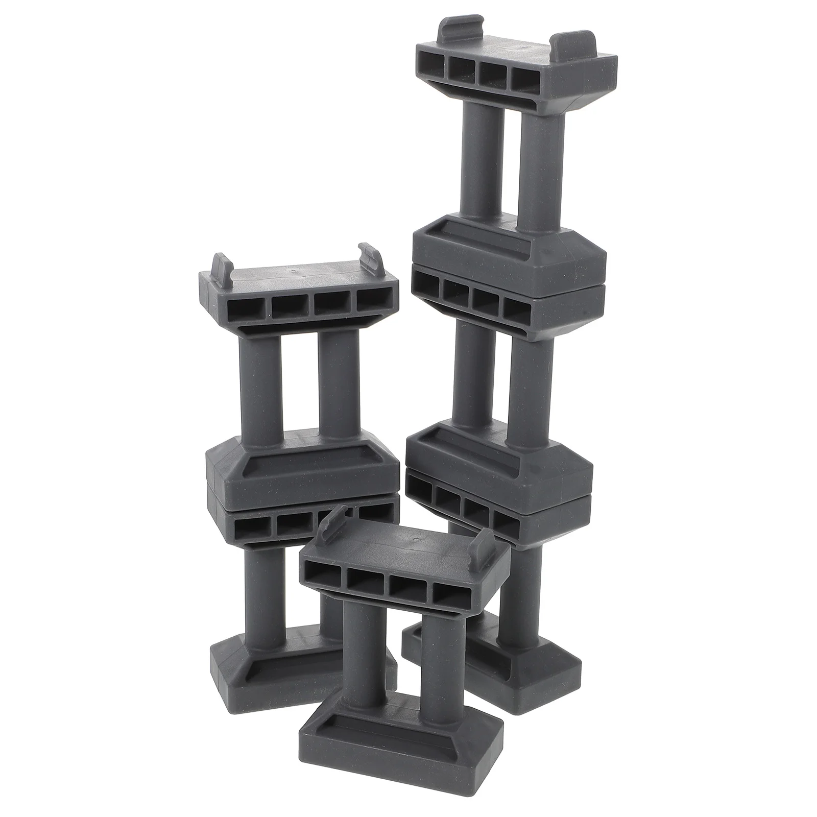 

6 Pcs Rail Pier Accessories Toy Train Bridge Playing Model Railway Support for Kids Plastic Games