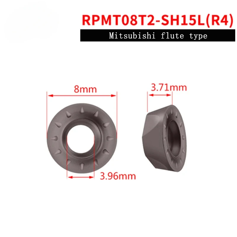 100% new R4 R5 R6 round Insert RPMT RPMW RPMT08T2 RPMW1204 RPMW1003 blade SH15L for Process HRC20-68 degree ordinary steel