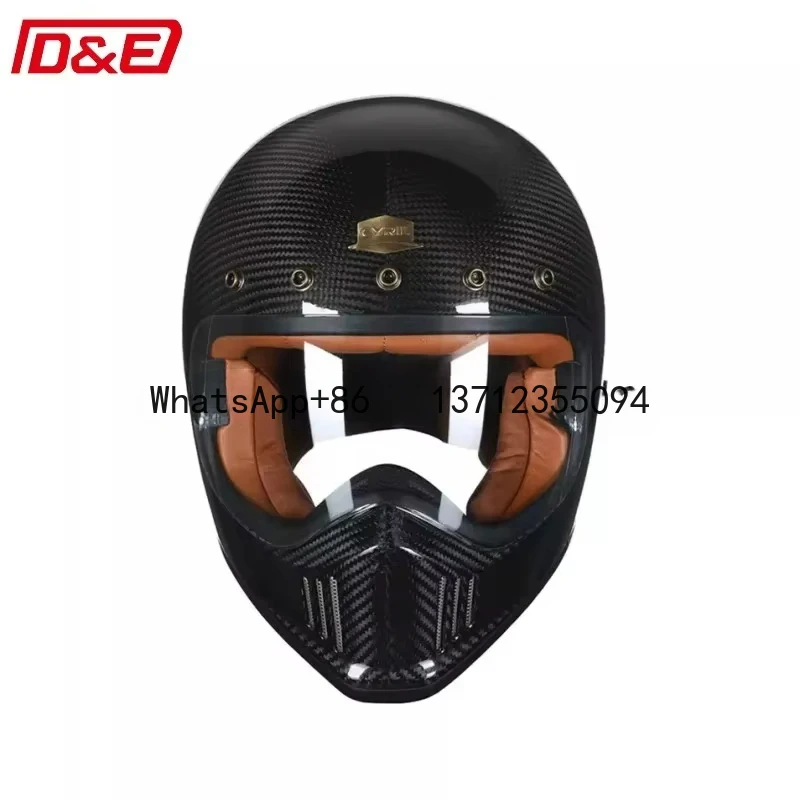 Full Face Retro Vintage Helmet Summer Tactical Motorcycle Helmet Moto Racing Helmets