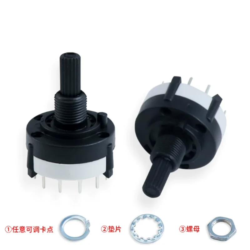 RS26 1 Pole Position 12 Selectable Band Rotary Channel Selector Switch Single Deck Rotary Switch Band Selector