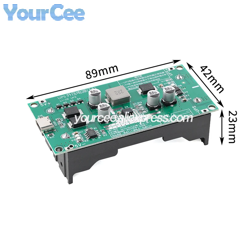 15 واط 3A UPS 18650 بطارية ليثيوم دفعة تصعيد شحن مجلس 5 فولت 9 فولت 12 فولت UPS وحدة إمداد الطاقة غير المنقطعة أثناء الشحن #2