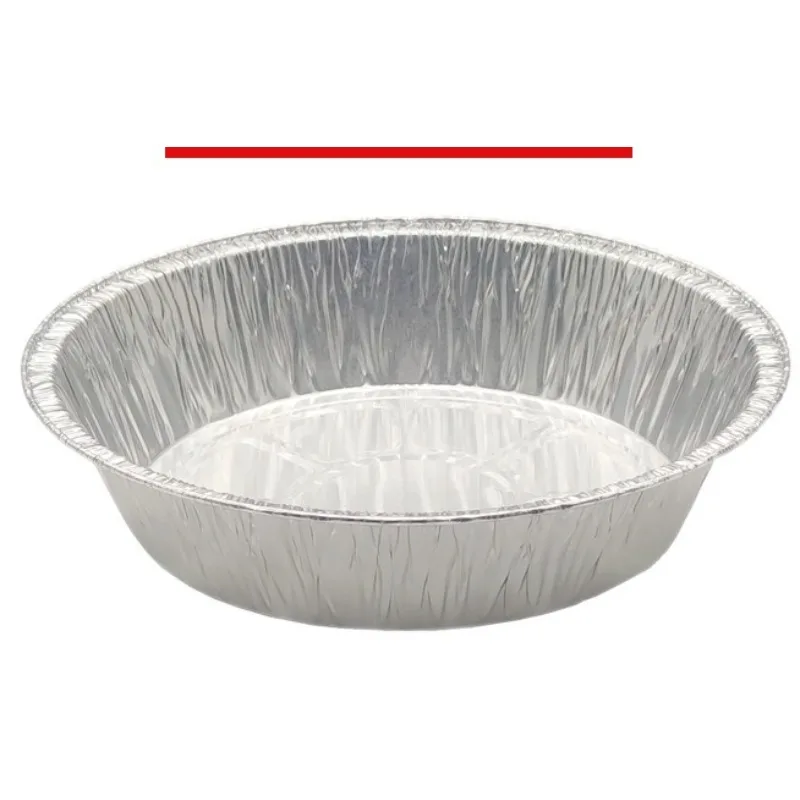 

Aluminum Foil Lunch Box Round Curling BBQ Tin Foil Box