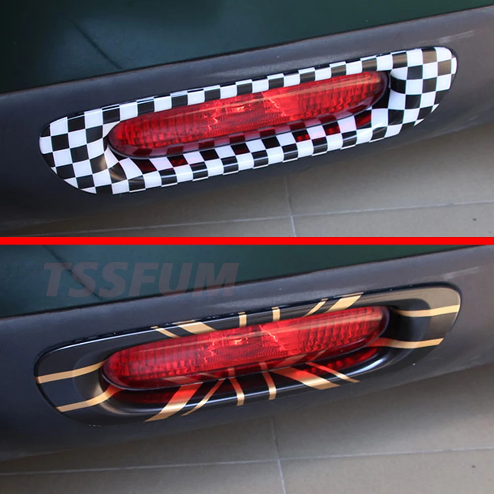 Union Jack Car Sticker Decorative Circle Car Taillight Paste Shell Stickers For Mini Cooper S One JCW F55 F56 Auto Accessories