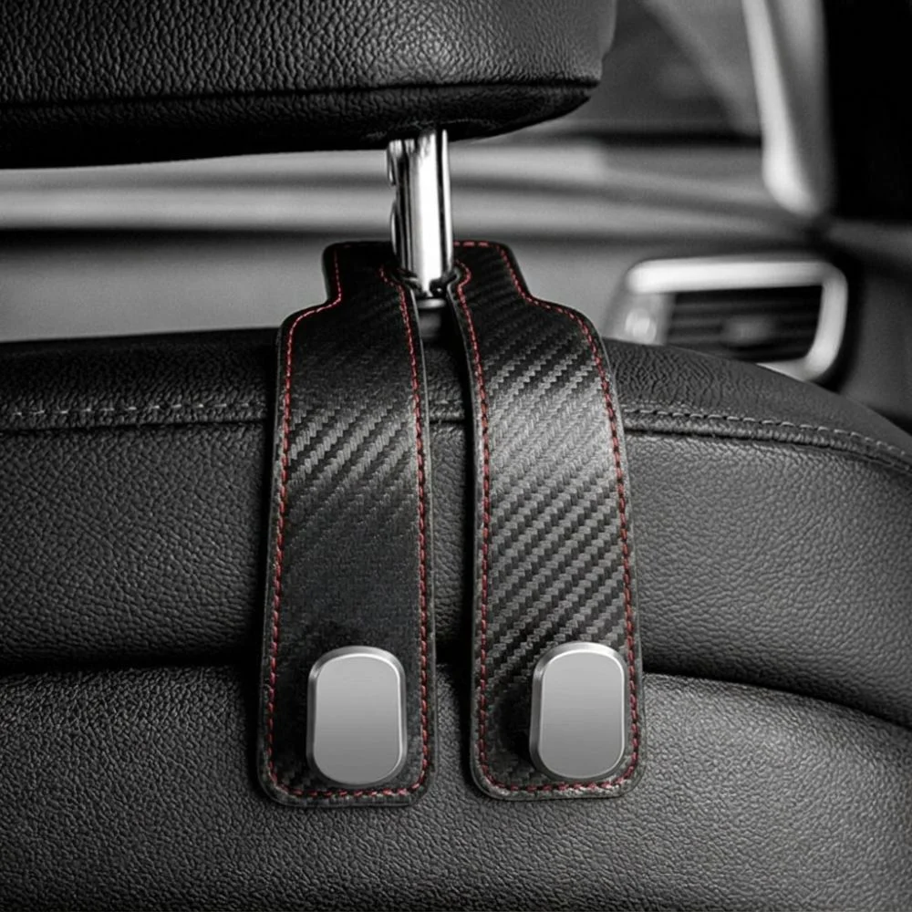 2 in 1 Car Headrest Hook Hidden Large Load-Bearing Car Seat Back Hanger Universal Car Organizer Clips Car Interior Accessories