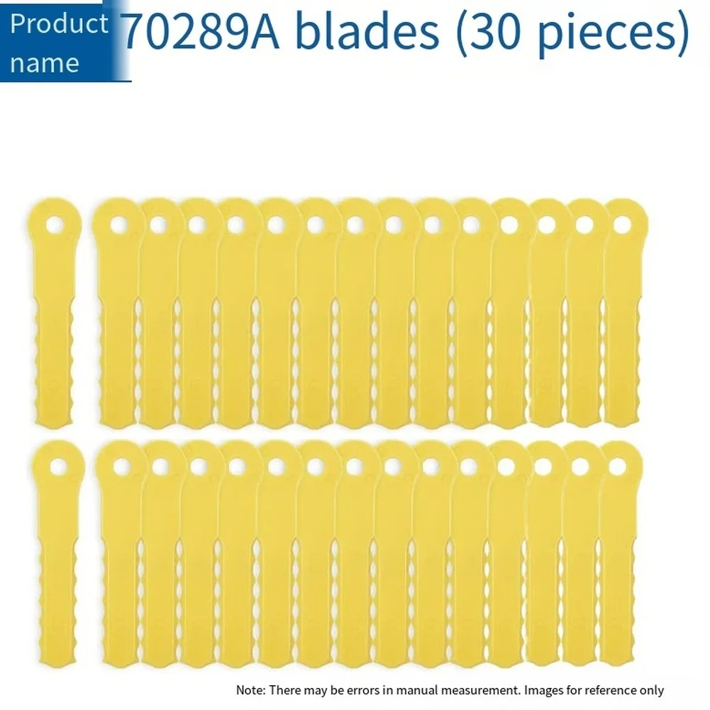 ABGH-30Pcs 70289A 14867B Replacement ABS Nylon Head Blades For Weed Warrior 3-Blade Trimmer Head String Trimmer Parts