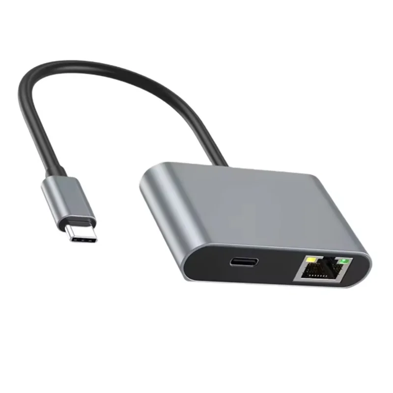 PD 100W USB C 2500M RJ45 Ethernet Network Adapter Type C Hub USB C to RJ45 2.5Gbps Network Card Ethernet Adapter view 6