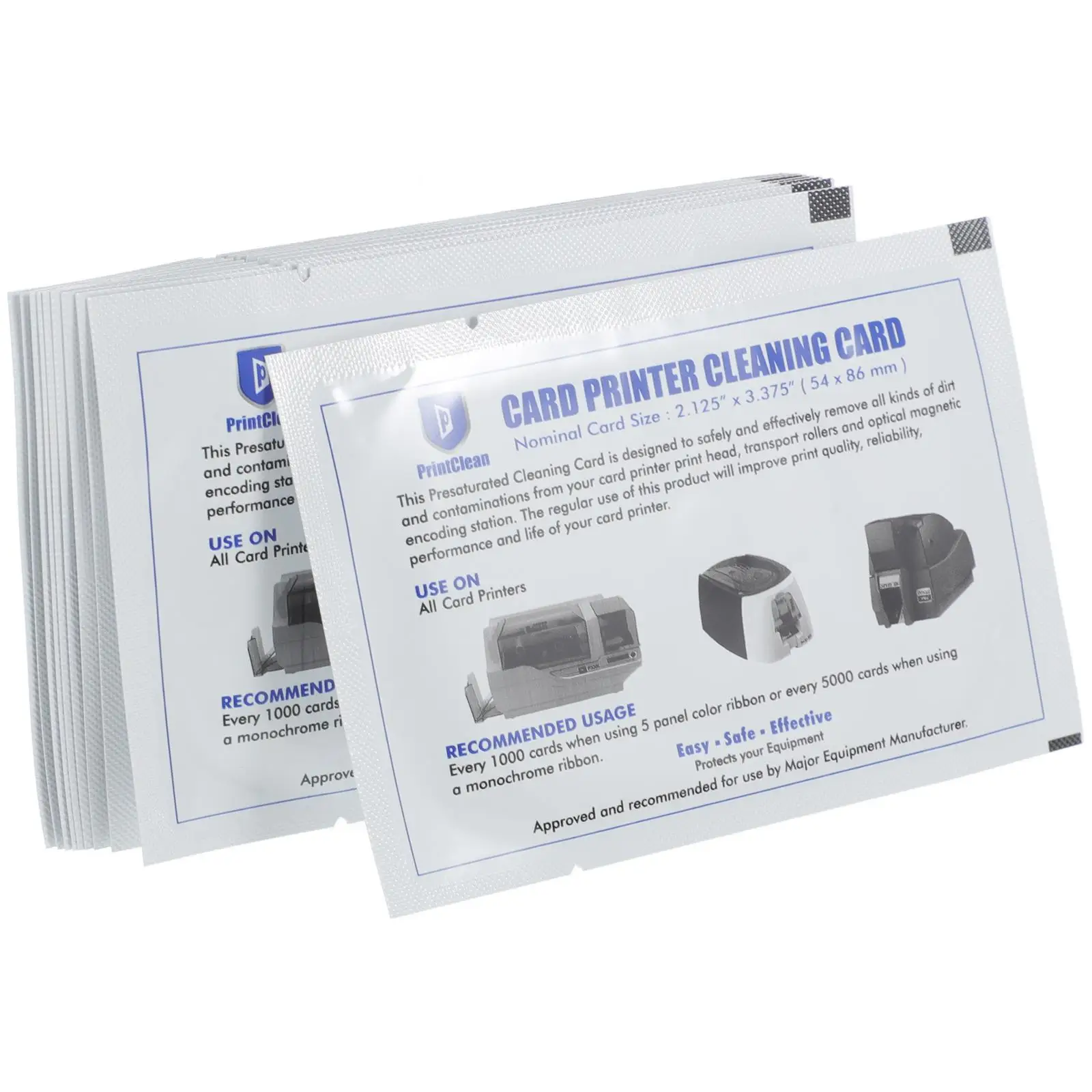 10 Pcs Cleaning Card Reusable Credit Machine Cleaner Cleaners White For ATM POS Terminal Dust Removal Prolongs