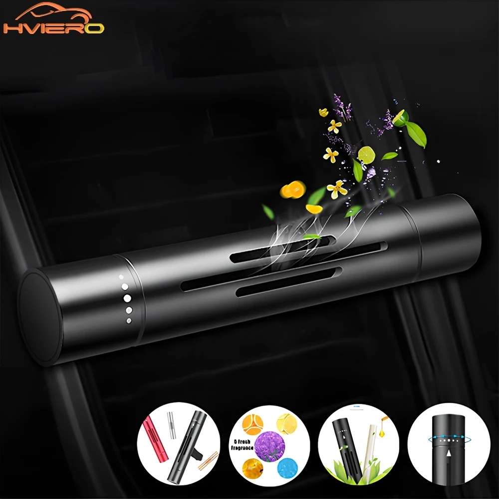 

1/2/4X Car Air Freshener Multiple Color Choice Smell Styling Refreshing Vent Perfume Flavoring Aromatic Auto Interior Accessorie