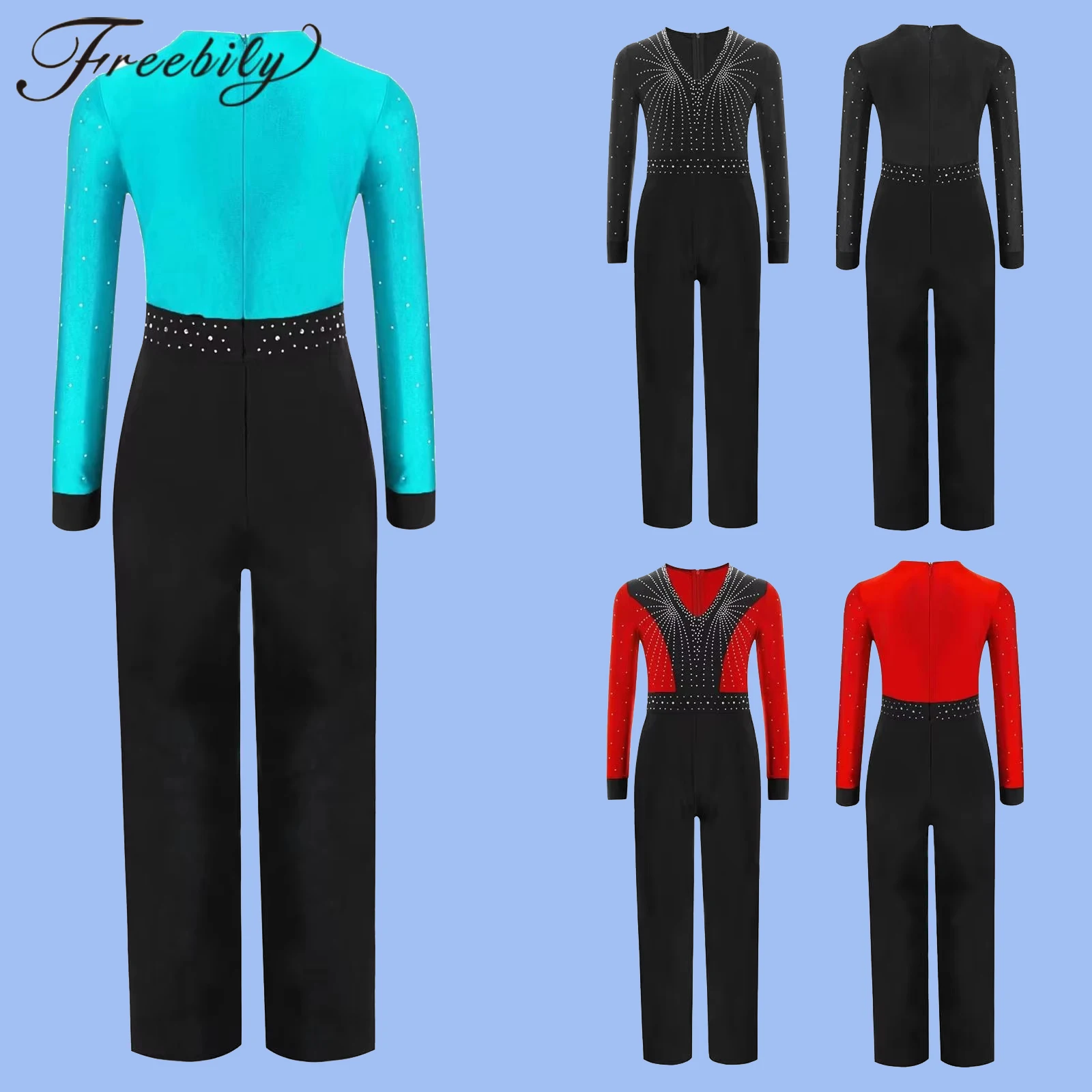 

Boys Chacha Tango Latin Dance Jumpsuit Full Body Bodysuits Kids Figure SkatingLeotard Ballroom Costume Performance Dancewear