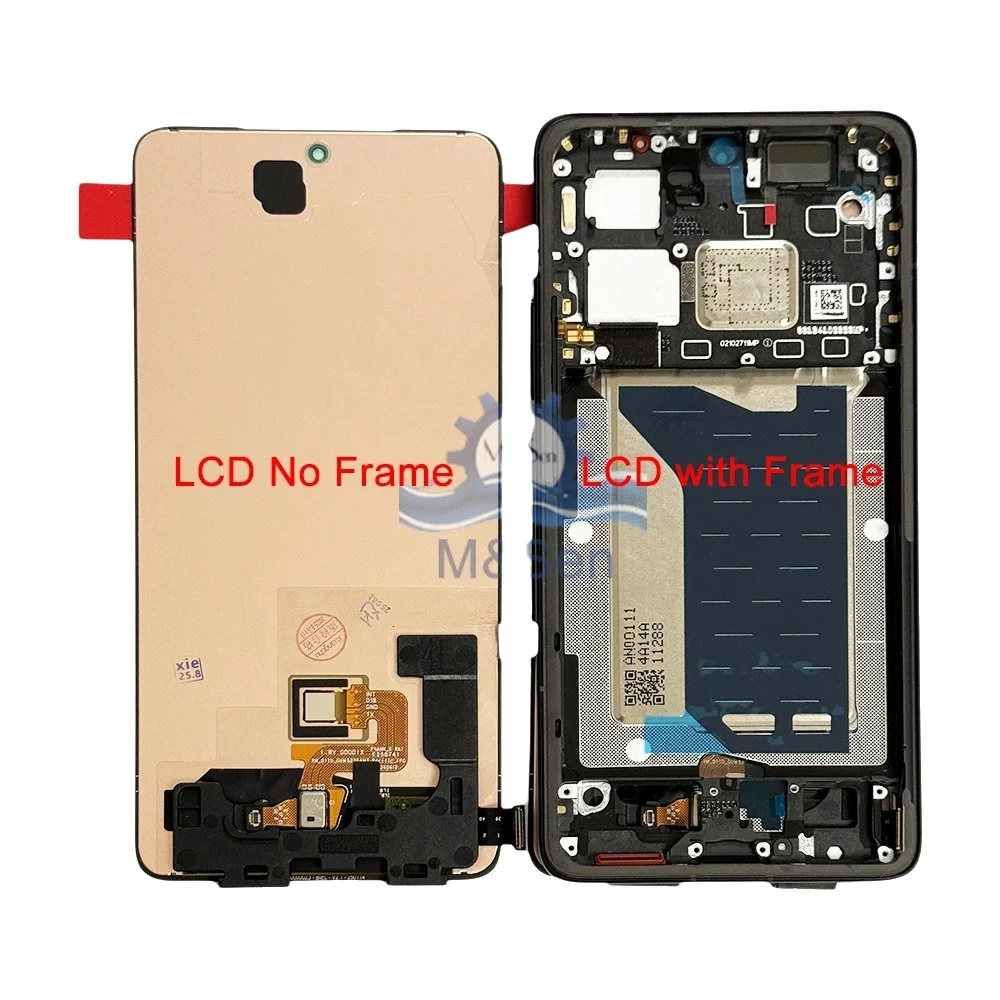 Original Amoled für Xiaomi Poco F7 5G 25053PC47G LCD-Display mit Rahmen + Touch-Panel-Digitizer für Xiaomi Poco F7 Pro F7 Ultra 5G LCD