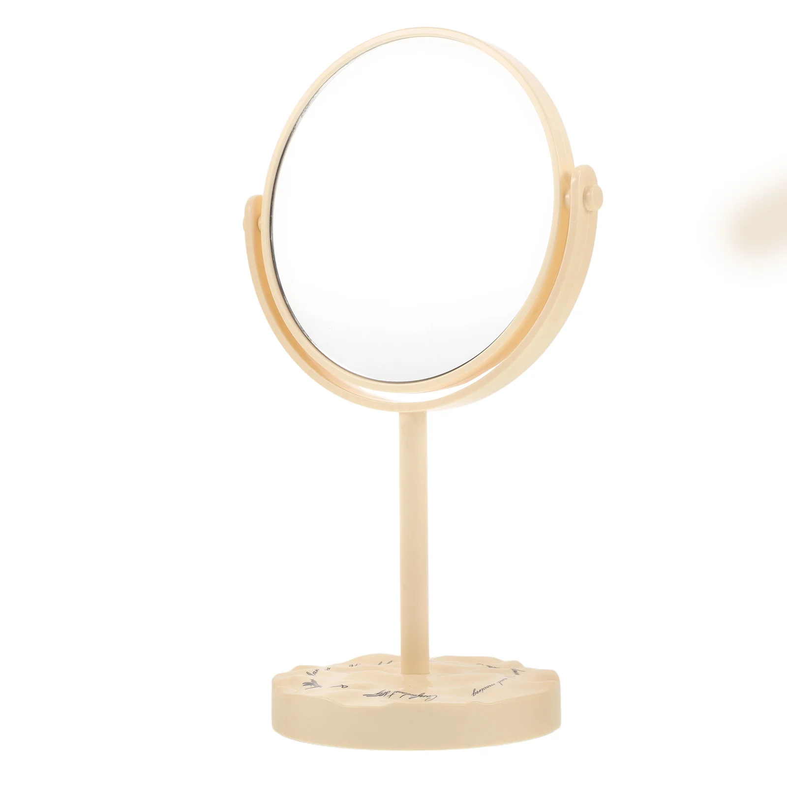 

Dressing Table Mirror Double Sided Glass Magnifying One Way Makeup for Desk Desktop Practical Vintage Round Retro