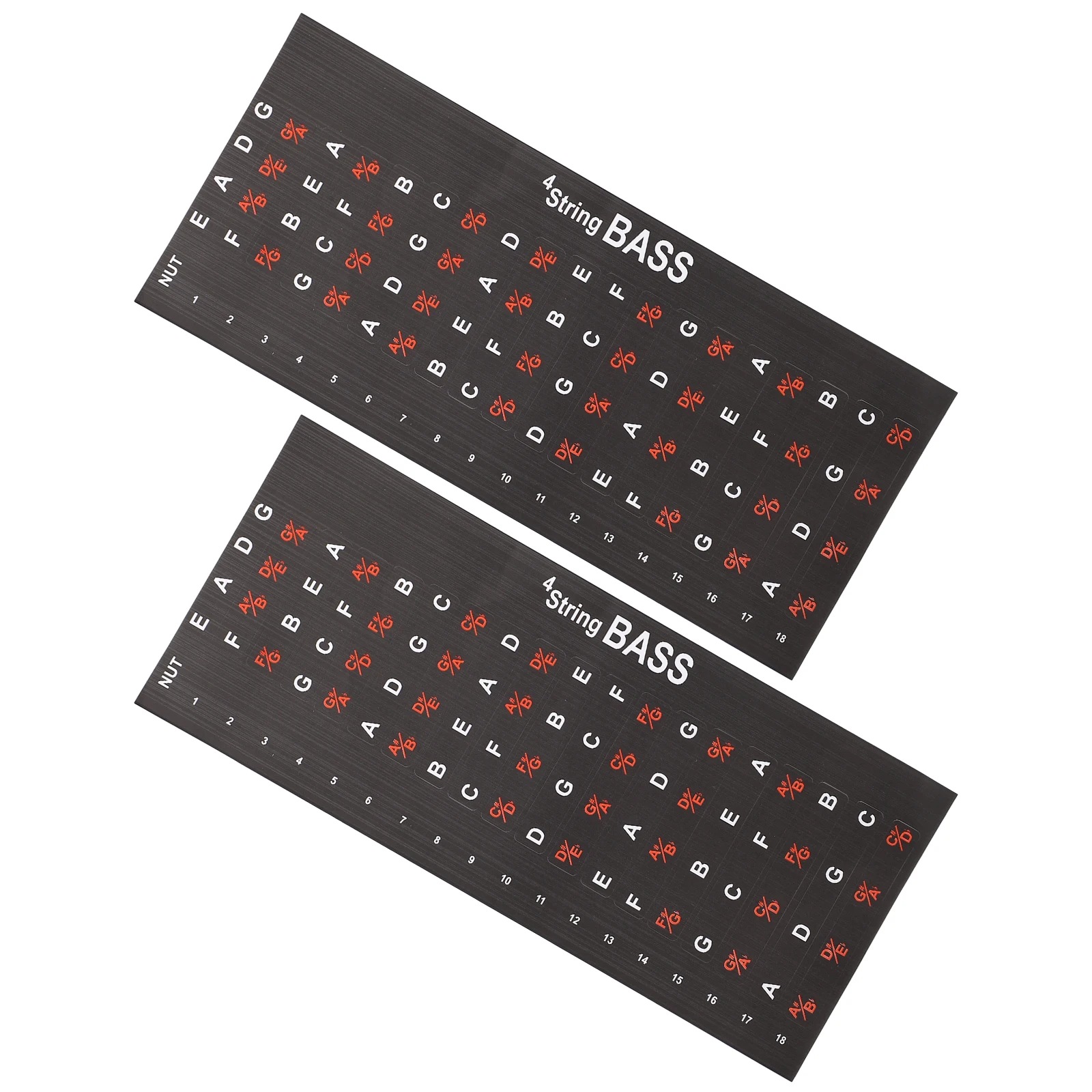 

2pcs Guitar Guitar Accessories Note Scale Decals Fingerboard Scale Stickers Notes Accessories Reusable Practice