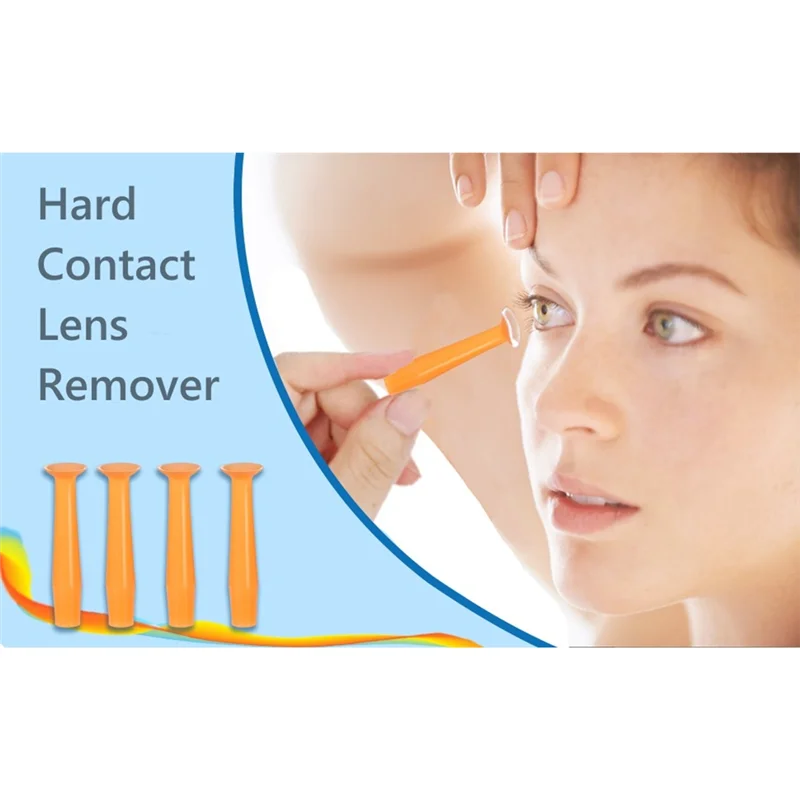 PORK-Para ferramenta de remoção de lente RGP e escleral - 12 pacotes de removedor de lentes de contato rígido, êmbolo ocular, ventosas