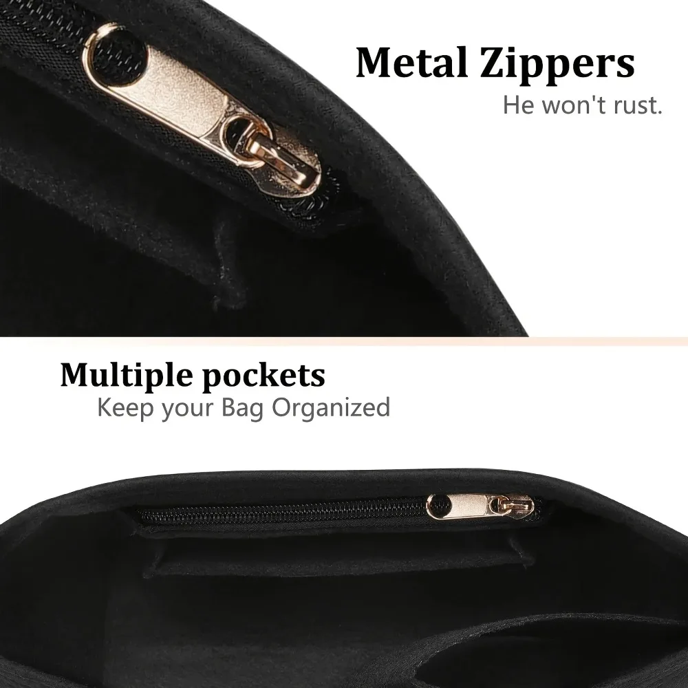Universelles Organizer-Einlegefutter für Handtaschen - Gepolsterte Filz-Einlage für Tragetaschen, Reiseaufbewahrung & Innenraumschutz – Detail 5