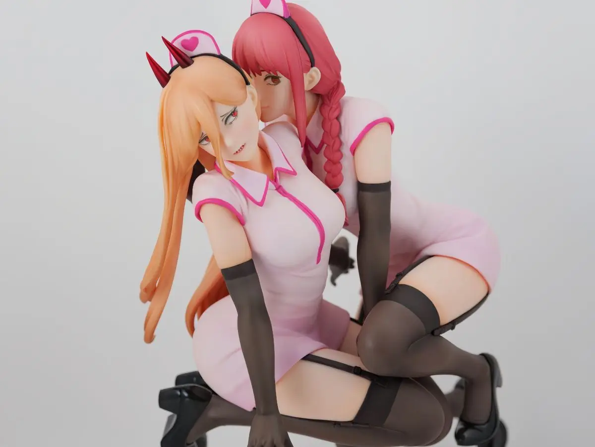 Nuevo Motosierra de 14cm, figuras de Anime Power ‌   Figuras Makima, colección de estatuas de PVC, modelo de decoración de escritorio, regalos de cumpleaños para niños, juguetes