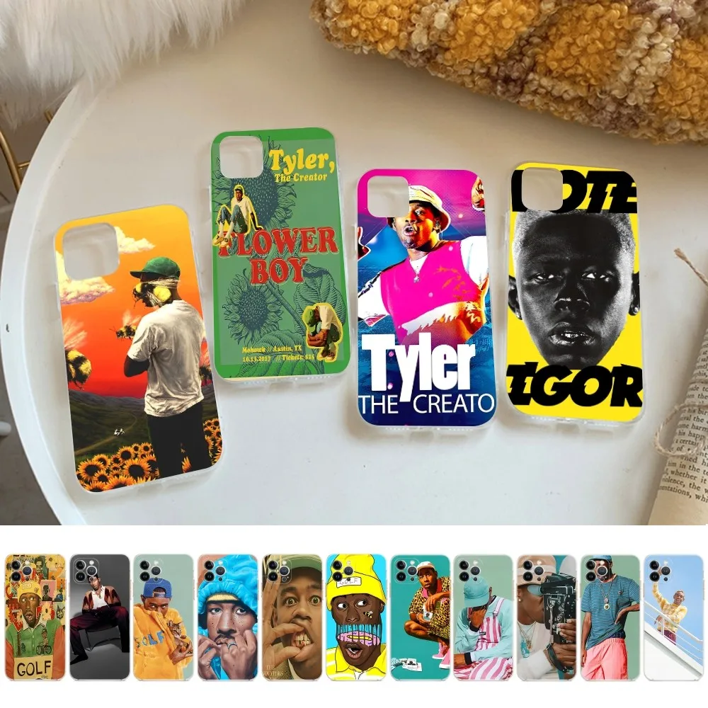 

Rapper T-tyler The Creator Flower Boy Phone Case For iPhone 14 13 12 Mini 11 Pro XS Max X XR SE 6 7 8 Plus Soft Silicone Cover