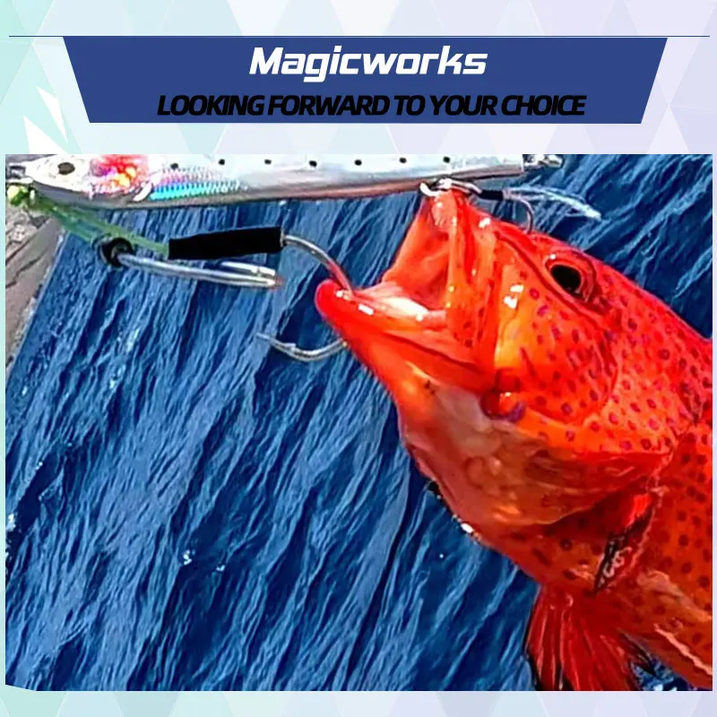 Magic Works Fishing New 2024 15G 20G 30G 40G 80G 100G Metal Jig Fishing Goods Jig For Sea Fishing Lures Fishing Equipment Jigs