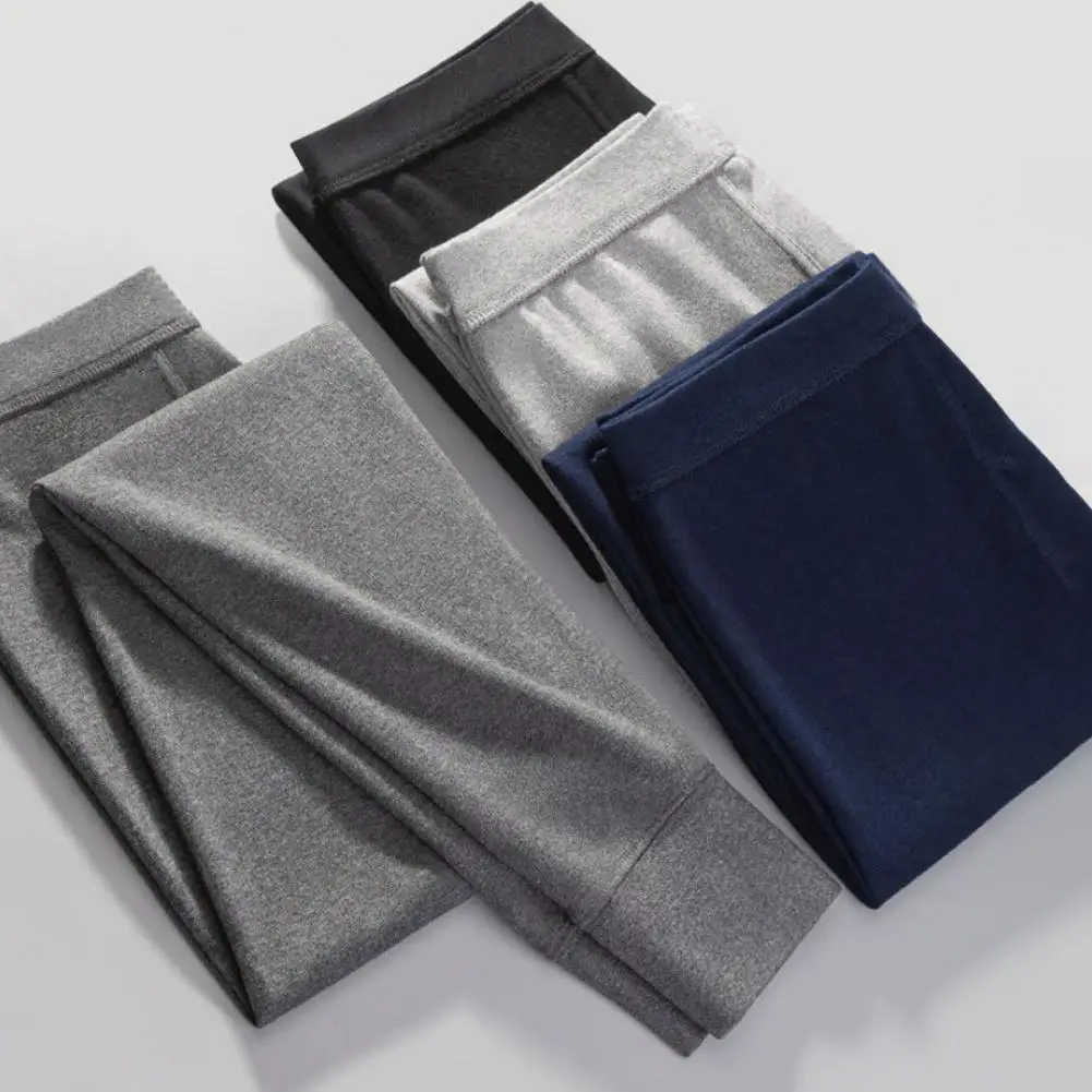 Cold-resistant Long Johns Insulated Long Underwear Men's Cotton Thermal Underwear Pants Autumn Winter Leggings for Base Layer