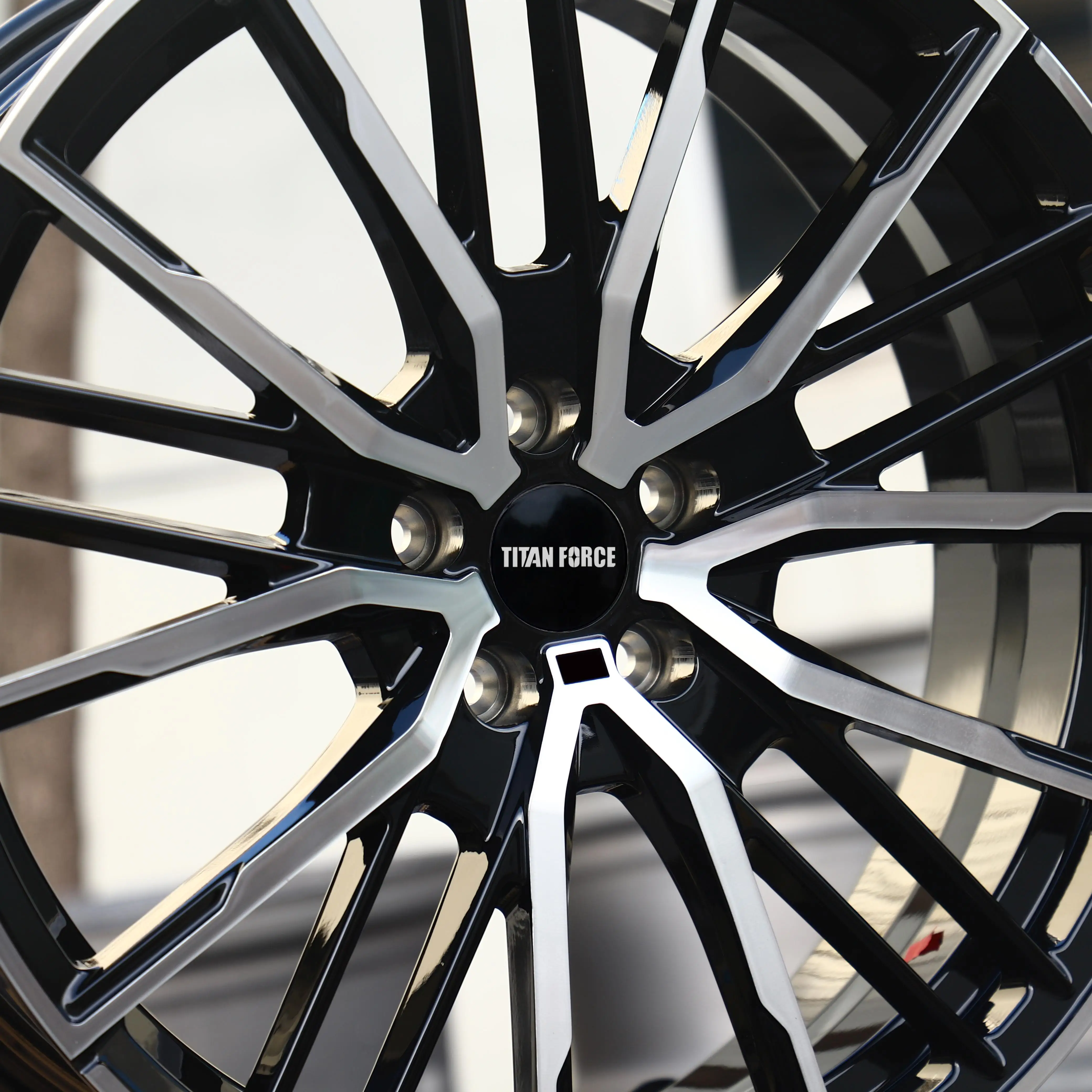 

for car rims 18 20 22 24 inch 5x112 5x120 Custom Forged Wheels Gloss Black Machined Face Hub Caps