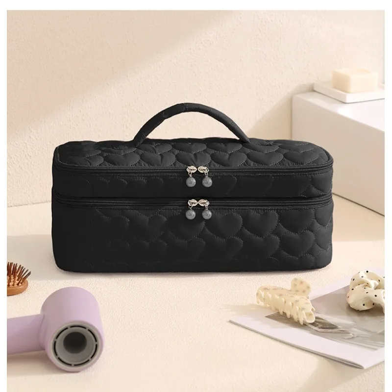 Double-layer Hair Dryer Storage Bag, Suitable for Dyson and Laifen Double-layer Curling Iron and Straightener Travel Bag