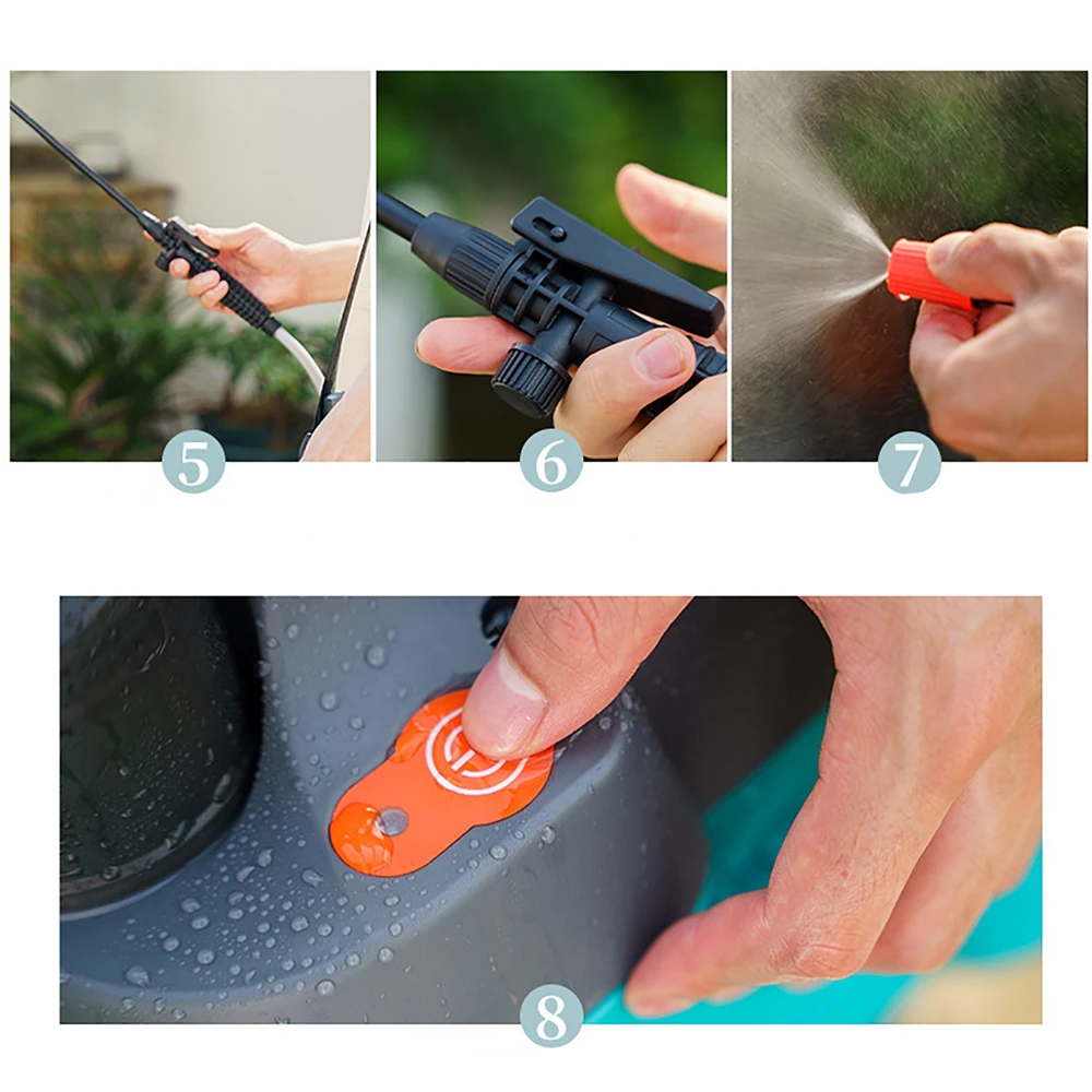 Spruzzatore elettrico agricolo ricaricabile dello spruzzatore dell'irrigatore di giardinaggio dello spruzzatore elettrico agricolo ricaricabile dello zaino 5L