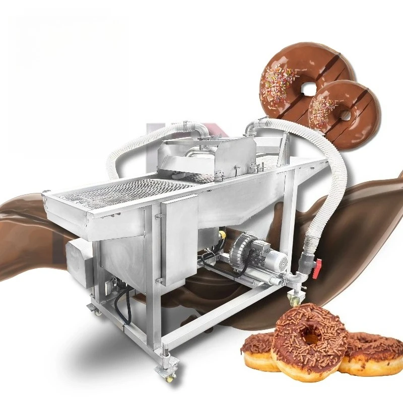 A new industrial chocolate coater suitable for the production of baked products and snacks for the production of dessert foods