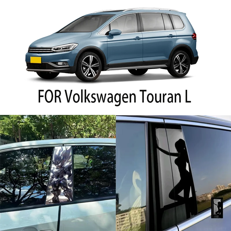 

Door Window Decoration Trims Pillar Posts Stickers Auto Styling For Volkswagen Touran L Car accessories