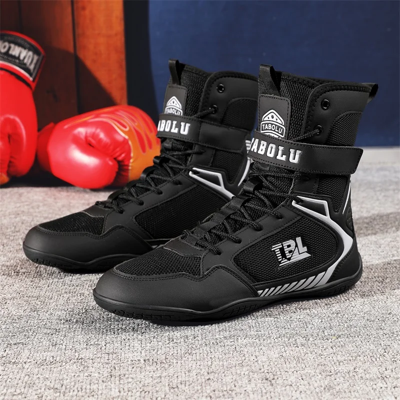 

Boxing Sneakers Wrestling Shoes Professional Breathable Men Wrestling Footwears Non Slip Comfortable Combat Competition shoe man