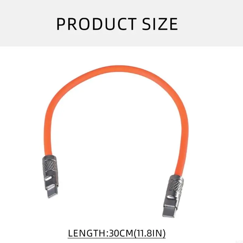 H37B USB C Cable carga rápida 65W 480Mbps Datos para tabletas y teléfonos inteligentes