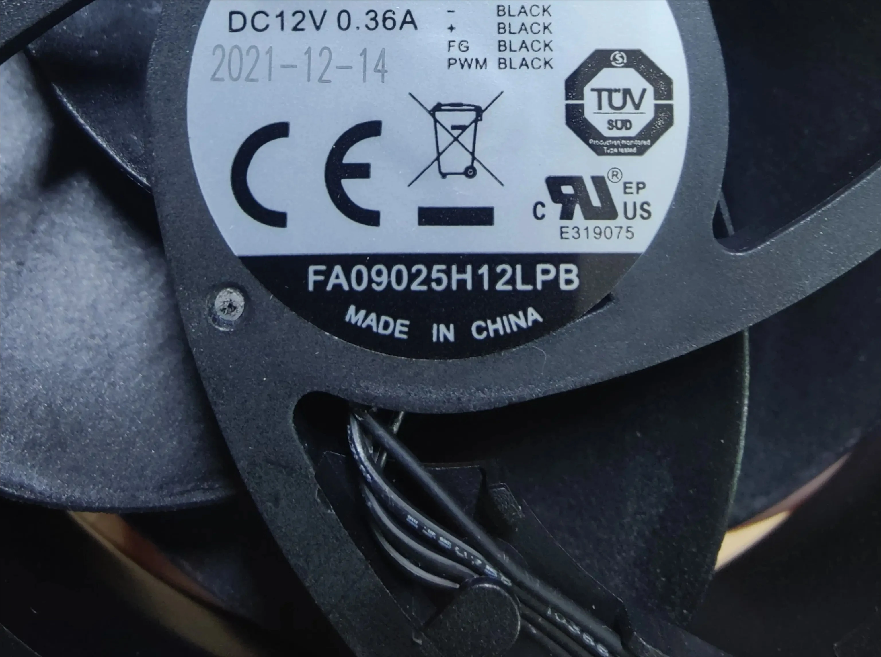 Fan for Cooler Master FA09025H12LPB 12V 0.36A 9.2CM 4Pin CPU Cooler