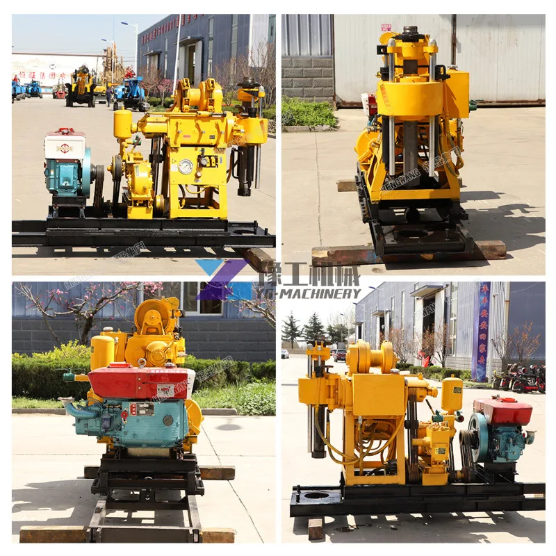 100m 200m Hengwang Deep Portable Small Water Well Rigs Drilling Rig Machine Borehole Drilling Machine Price