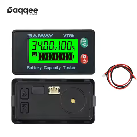 VT8 DC 8-120V LCD Digital Voltage Meter Battery Level Indicator Universal Battery Electric Vehicle Battery Gauge Power Meter