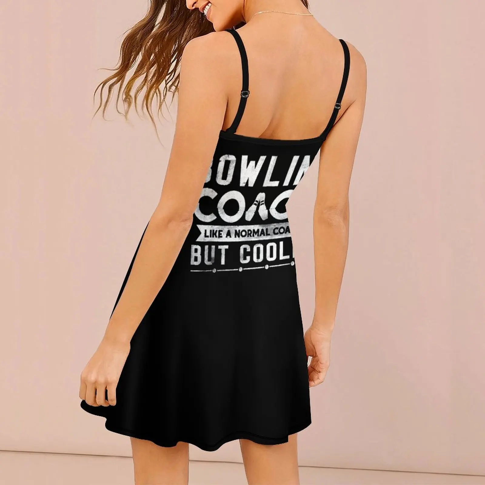 مثير الملابس النسائية الحمالة اللباس البولينج مدرب برودة تصميم المرأة حبال اللباس مضحك النوادي نكتة #2