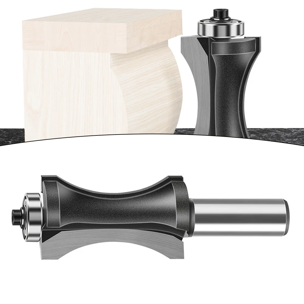 Brocas de borde convexas semicirculares para fresa de madera, herramienta de carpintería, rodamiento de fresado, brocas de enrutador de arco de fondo plano, herramientas eléctricas