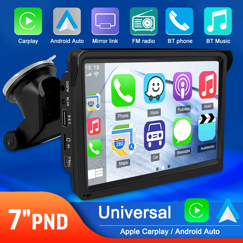 Universal Carplay Android Auto Car Radio Multimedia Video Bluetooth Full Touch Screen FM AUX For All Car 2 din