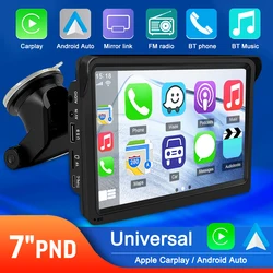 Autoradio universel pour toutes les voitures, Carplay, Android Auto, vidéo, Bluetooth, écran tactile complet, FM, AUX, limitation, 2 Din