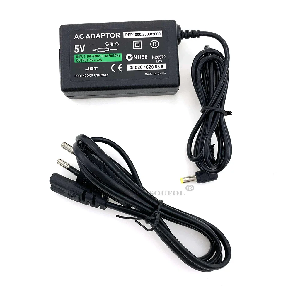 AC Power Adapter Home Wall Charger Power Supply Cord For PSP 1000 2000 3000 Game Accessoires with EU US Plug