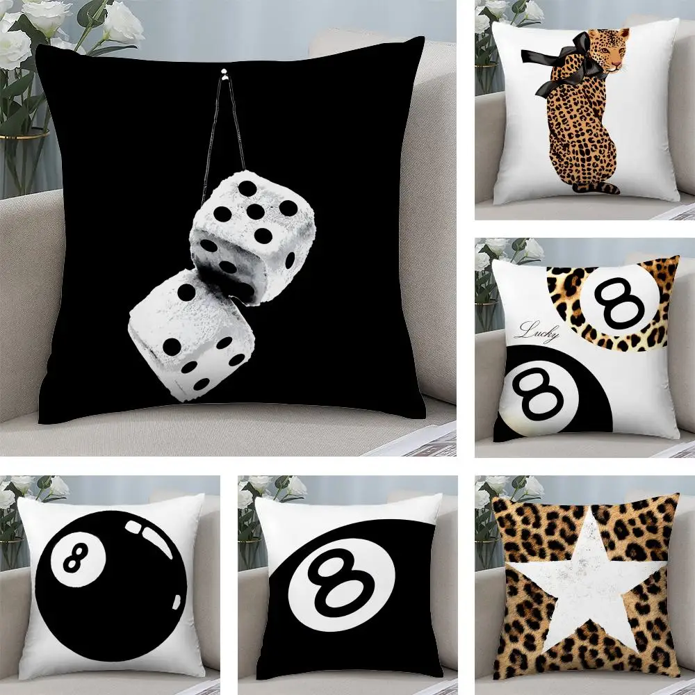 

Стильный чехол для подушки с гепардом в бильярдных костей, плюшевая ткань, мягкий двусторонний диван с принтом, теплая зимняя домашняя наволочка для детского подарка