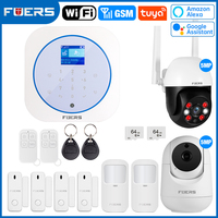 FUERS Tuya WIFI GSM Wireless Home Business Burglar Security G12 Alarm System Control Siren RFID Motion Detector PIR Smoke Sensor