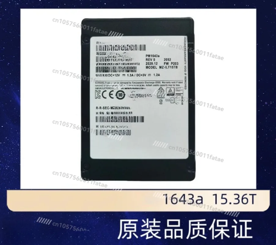 

Original 1643a 15.36TB SAS SSD Hard Disk T15THALA-00AHI for Server Data Center Storage