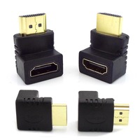 1/2/5Pcs HDMI-compatible Male To HDMI-compatible Female Adapter 90 Degree 270 Degree Angle Extender Cable Converter For HDTV L19